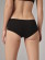 Shorty noir pour femme en coton bio gots