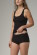 Shorty pur coton bio noir pour femme