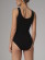 Body noir en coton biologique Comazo