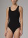 Body noir en coton biologique Comazo
