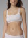 Brassière blanche en coton bio jeune fille