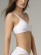 Soutien gorge sans armature en coton bio blanc