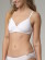 Soutien gorge coton bio gots blanc avec dentelle