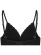 Soutien gorge coton bio couleur noir pour femme