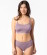 Brassière coton bio fine mauve