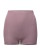 Shorty coton bio femme taille haute couleur mauve