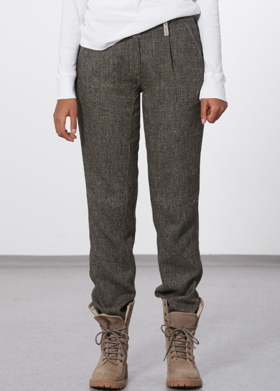 Pantalon femme en coton bio et chanvre mod le plis