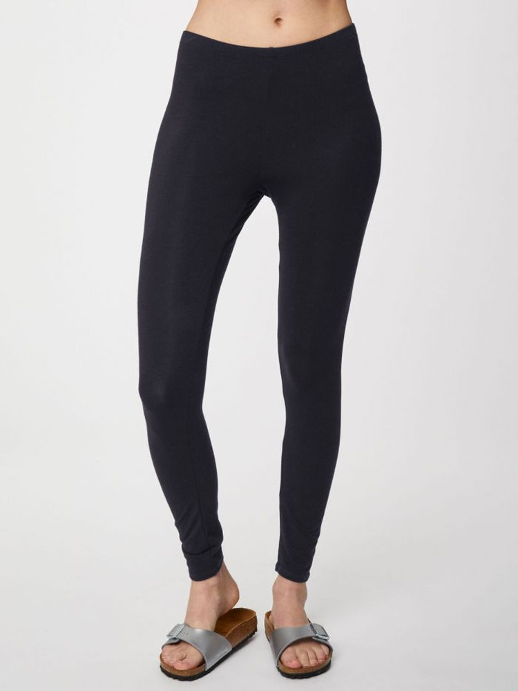 LEGGING COTON YOGA FEMME MARINE