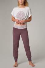 Pantalon pour le yoga en coton bio gots pour femme