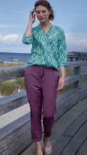 Pantalon en lin naturel et coton bio