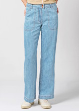 Jean droit large en chanvre et coton bio