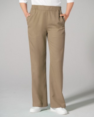 pantalon léger femme en lyocell couleur beige