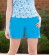 Short coton bio femme bleu vif