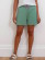 Short sport coton bio vert femme