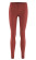 Legging coton bio rouge marron