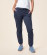 Pantalon jogging bleu marine coton bio femme