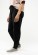 Pantalon de jogging femme coton bio couleur noir