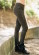 Pantalon gris foncé en bambou écologique pour femme