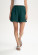 Short jersey de coton bio femme taille haute bleu vert