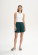 Short jersey de coton bio femme taille haute bleu vert