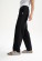 Pantalon femme en jersey de coton bio noir