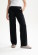 Pantalon souple en coton bio noir pour femme
