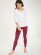 Leggings bambou rouge