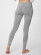 Leggings femme en bambou couleur gris clair