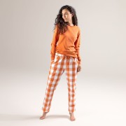Pyjama flanelle de coton bio pour femme
