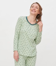 Haut pyjama femme en coton biologique living crafts