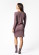 Chemise nuit manches longues mauve coton bio