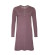 Chemise nuit manches longues mauve coton bio