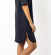 Chemise de nuit coton bio bleu marine femme