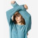 pyjama éponge coton bio bleu femme