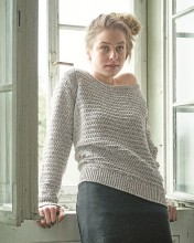 Pull en maille de chanvre et coton bio, Hempage, point fantaisie, coton biologique - coton bio reyclé - chanvre, commerce équitable, commerce éthique, sport