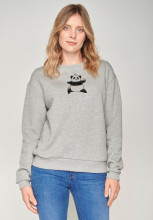 Sweat coton bio gots imprimé panda