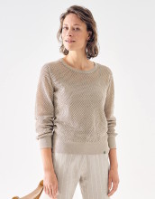 Pull d'été en chanvre et coton bio pour femme