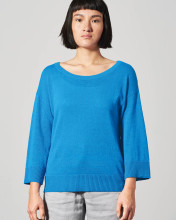 Pull chanvre coton bio écologique bleu