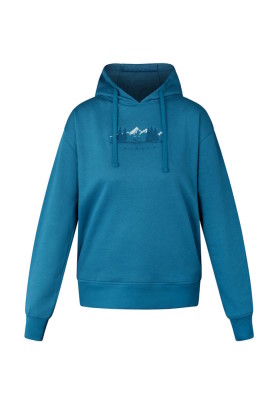 Sweat coton biologique femme bleu