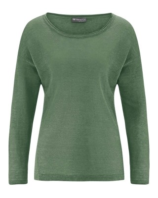 Pull chanvre femme Hempage couleur vert