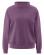 Pull violet femme avec col montant en chanvre et coton bio