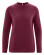 Pull laine et chanvre femme couleur rouge vin