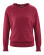 Pull coton bio femme rouge vin