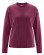Pull classique femme rouge vin