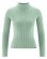 Pull femme ajusté col montant Hempage chanvre coton bio