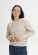 Pull femme en coton biologique couleur crème