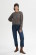 Pull marron chiné femme en coton biologique