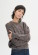 Pull marron chiné femme en coton biologique