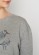 Sweat bio femme en coton bio gris