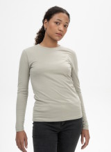 T-shirt coton bio manches longues femme